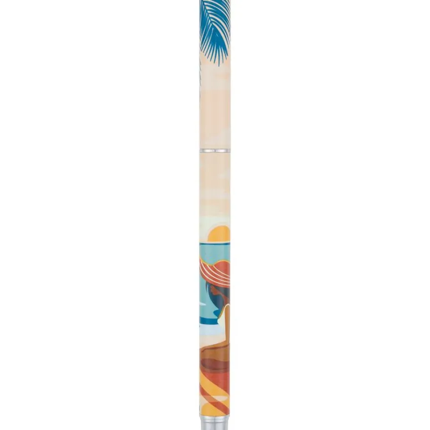 Stylo plume Paysage - 3 decors assortis - Oberthur