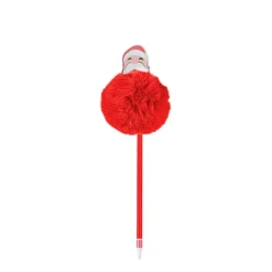 Stylo pompon Noël - Peluche et PU - couleurs assorties - Viquel
