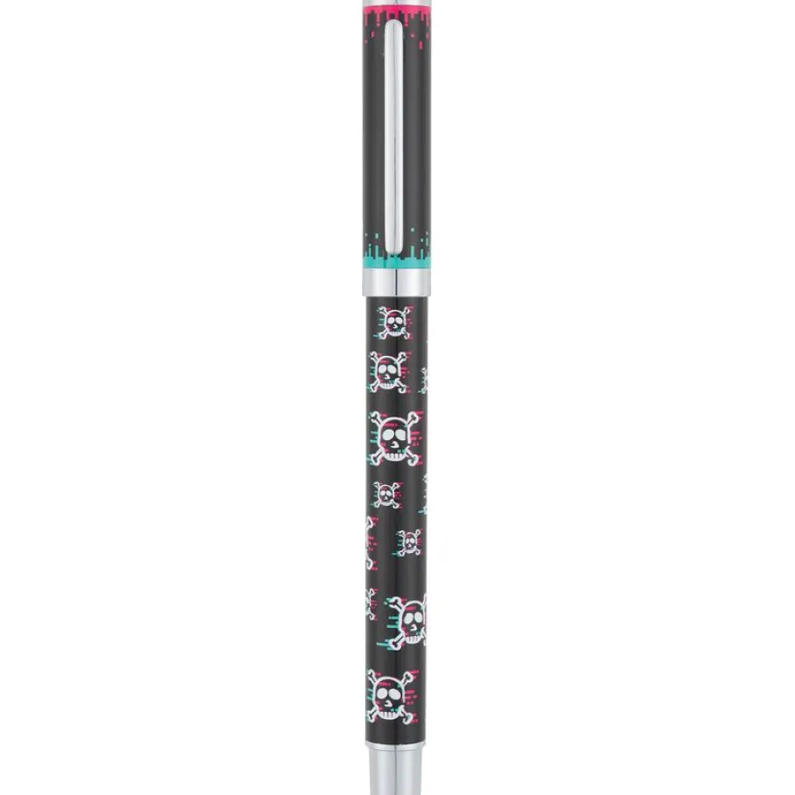 Stylo roller a cartouche Squelette - 3 decors assortis - Oberthur