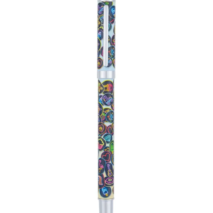 Stylo roller a cartouche Arcade - 5 decors assortis - Oberthur