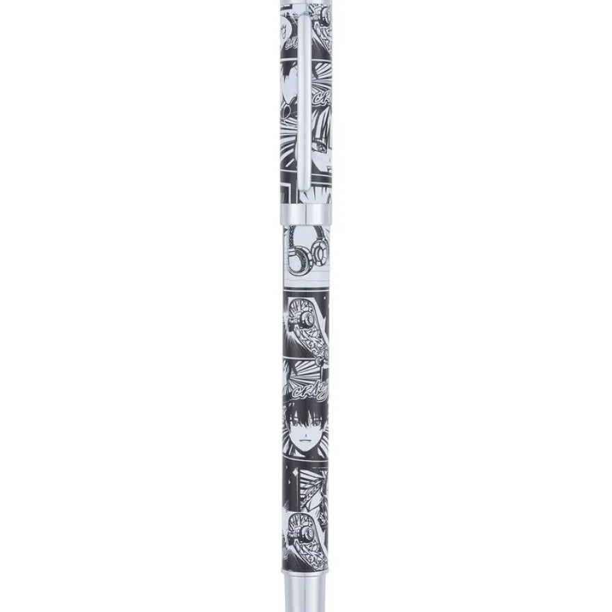 Stylo roller a cartouche Manga - 5 decors assortis - Oberthur