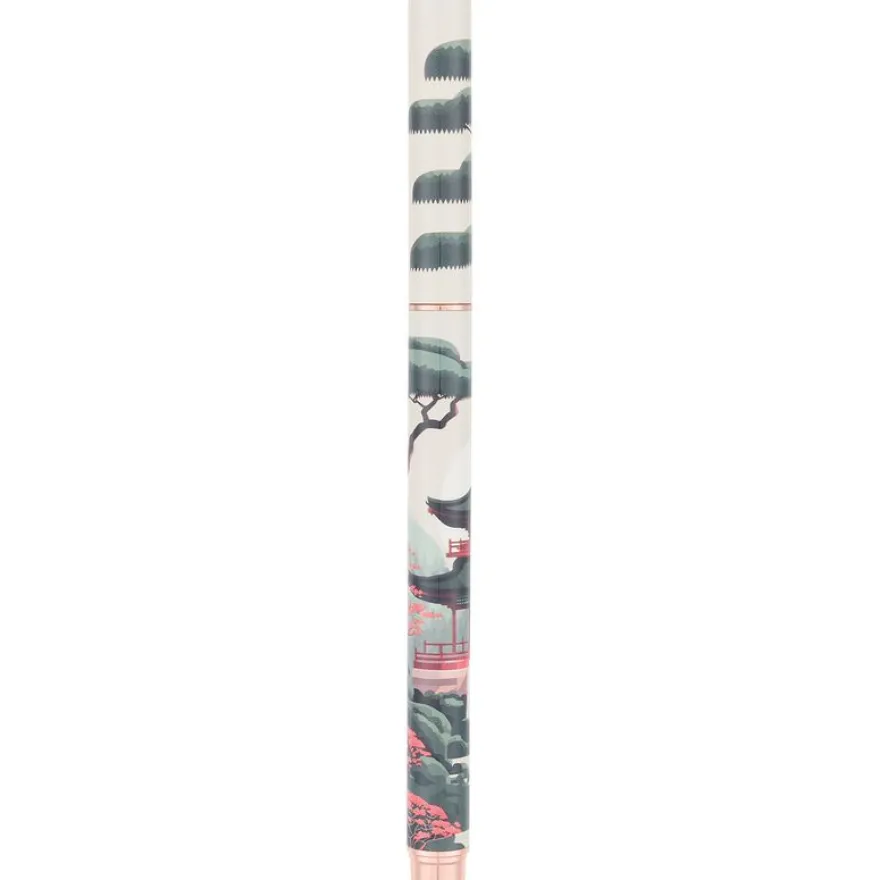 Stylo roller a cartouche Japon - 5 decors assortis - Oberthur