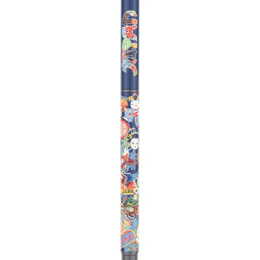 Stylo roller a cartouche Japon - 5 decors assortis - Oberthur