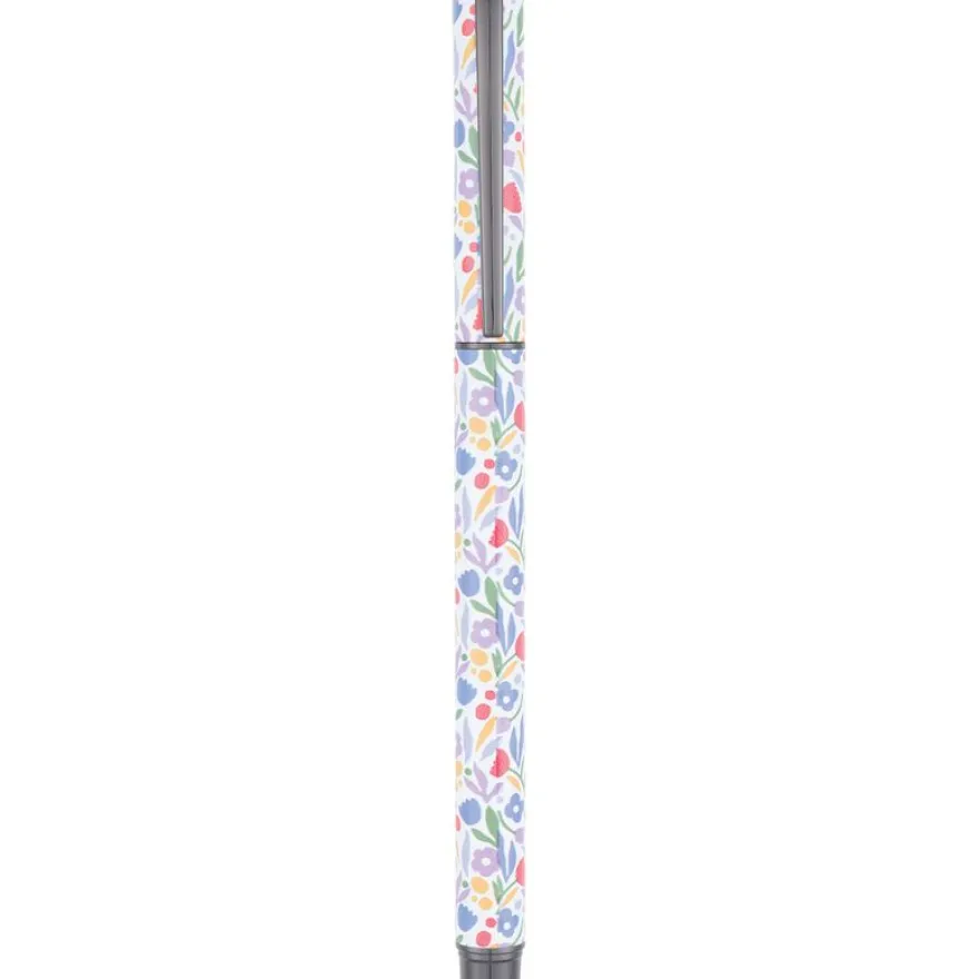Stylo roller a cartouche Floraison - 5 decors assortis - Oberthur
