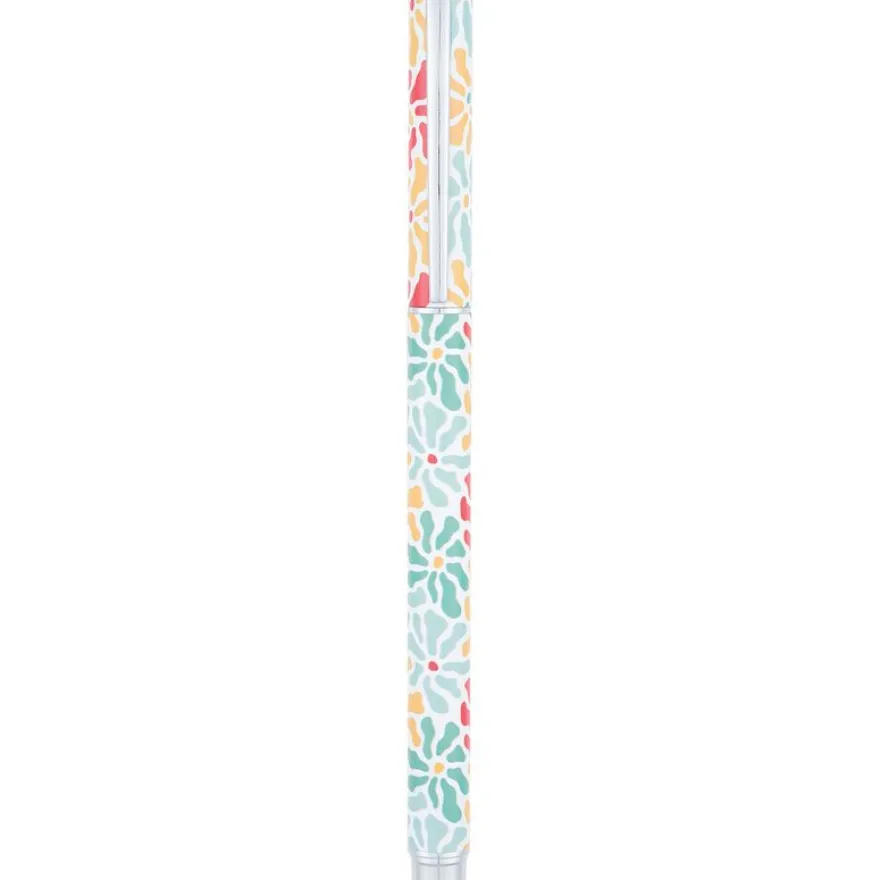 Stylo roller a cartouche Floraison - 5 decors assortis - Oberthur