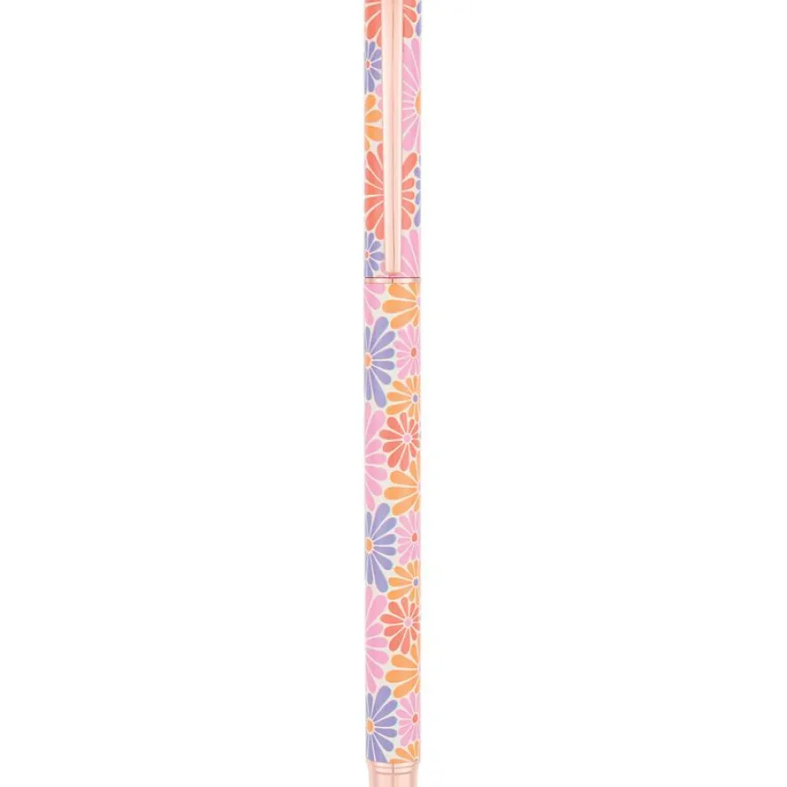 Stylo roller a cartouche Floraison - 5 decors assortis - Oberthur