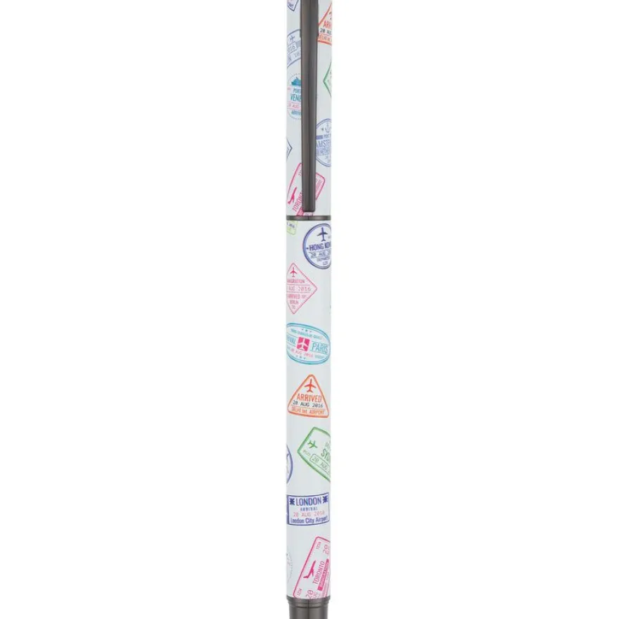Stylo roller a cartouche Destination - 3 decors assortis - Oberthur