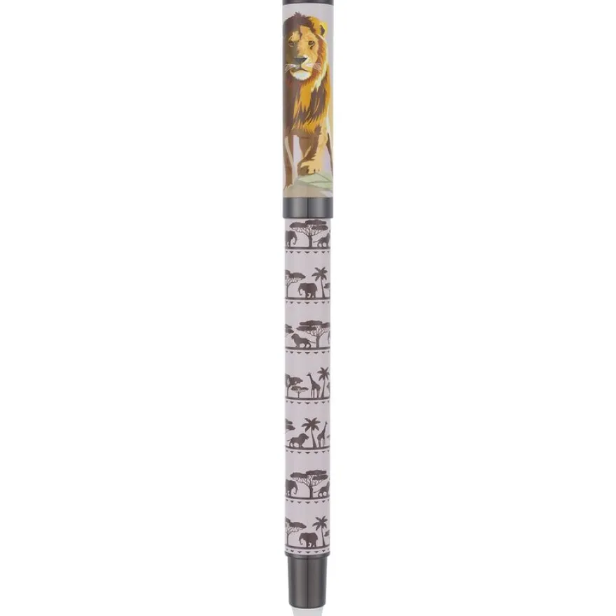 Stylo roller gomme Animaux - 5 decors assortis - Oberthur