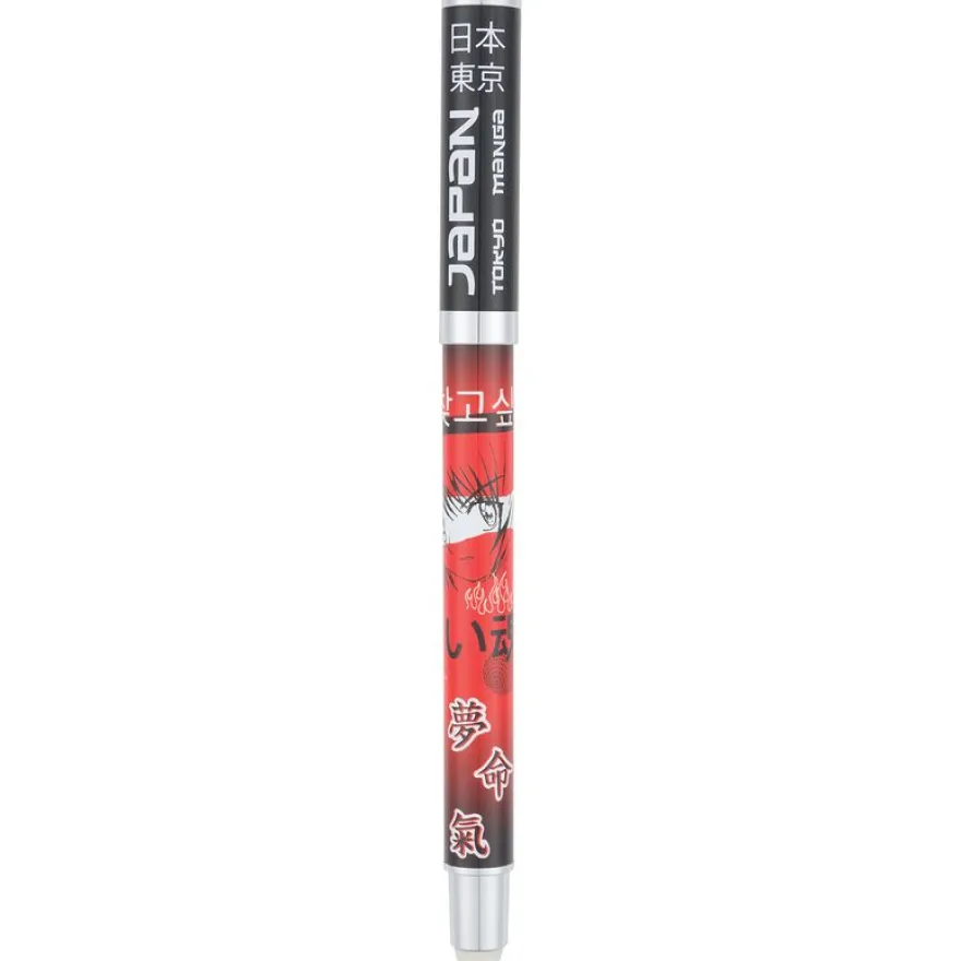 Stylo roller gomme Manga - 5 decors assortis - Oberthur