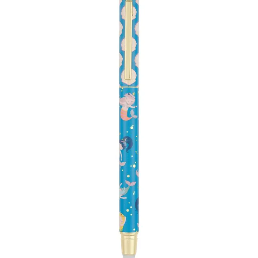 Stylo roller gomme Marin - 5 decors assortis - Oberthur