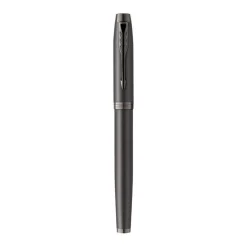 Styo plume monochrome Parker IM - Gris acier - plume fine - encre bleue