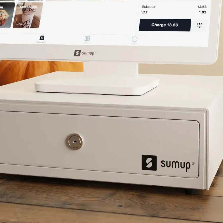 Sumup - Tiroir Caisse pour la Caisse Lite de SumUp - 8 compartiments pour monnaie et 5 à Billets inclinés