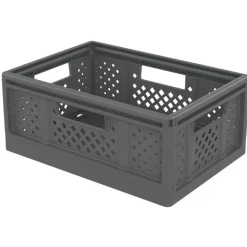 Sundis Fold'n store - Casier pliant M - 14L - L27,3xH16,6xP38,6 cm - gris