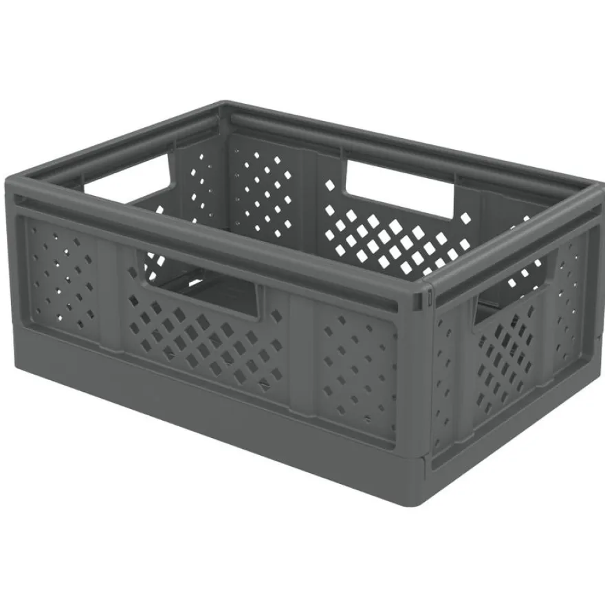 Sundis Fold'n store - Casier pliant M - 14L - L27,3xH16,6xP38,6 cm - gris