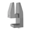 Support de fixation par pince étau pour écran de séparation (bureau seul) - aluminium