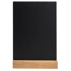 Support en ardoire verticale avec socle en bois - A5 - 148x52x210 mm