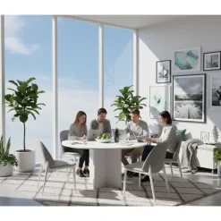 Table de réunion Trend - ronde - diam 120 - blanc