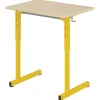 Table GANGE HR - plateau ép.19 mm mélaminé - chant ABS - piètement époxy - 70x50 cm - T3 à T6
