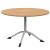 Table SARA - plateau ép.24 mm stratifié - chant ABS - piètement central époxy - D120 cm T6