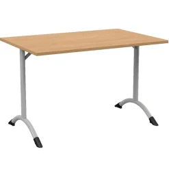 Table SARA DL - plateau ép.24 mm stratifié - chant ABS - piètement époxy - 120x80 cm - T6