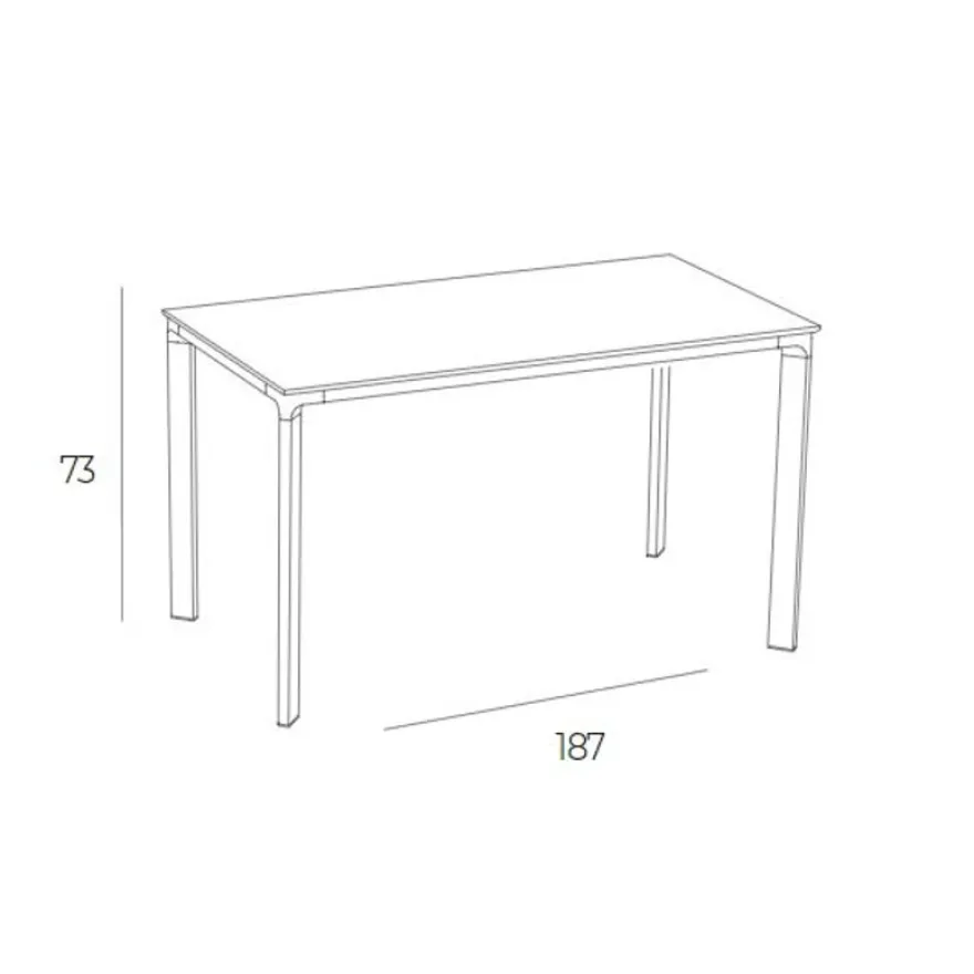 Table 200x90cm MEET - Ezpeleta professionnel - Anthracite