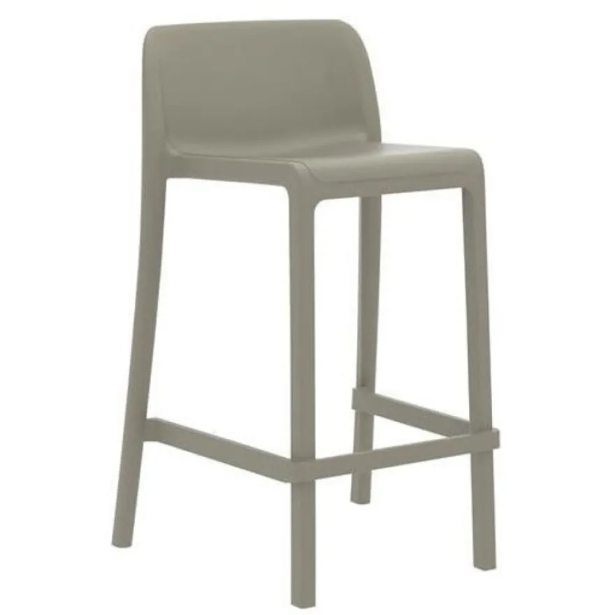 Tabouret snack empilable MINI ATTIC - Ezpeleta professionnel - Taupe