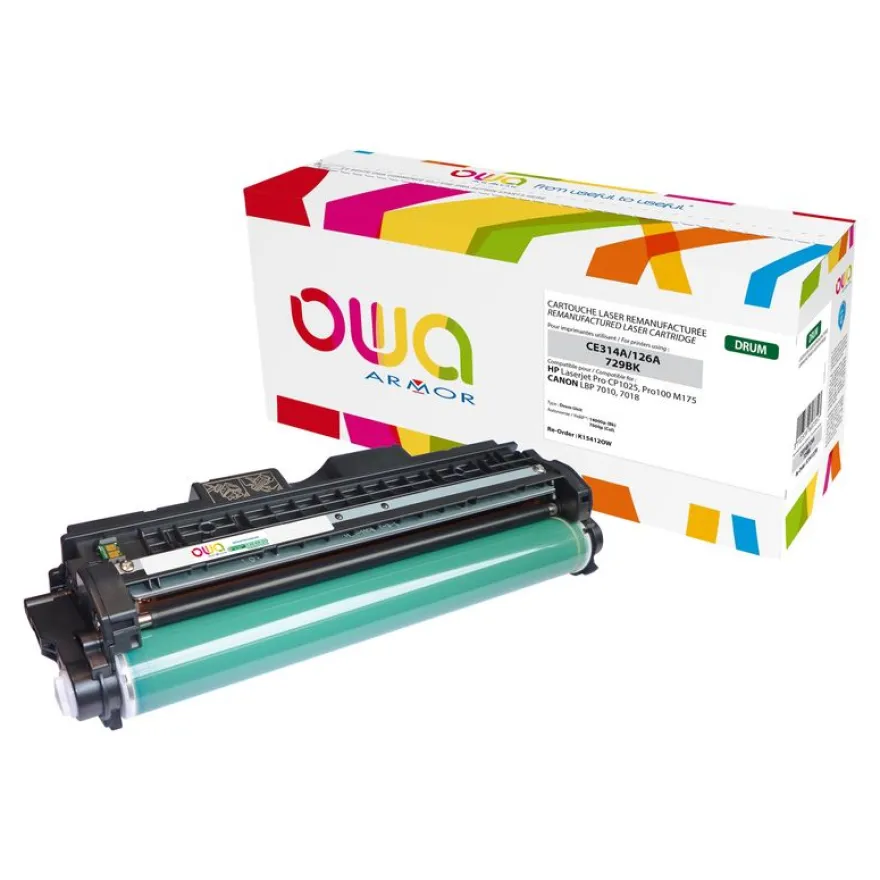 Tambour remanufacturé HP 126A - noir - Owa