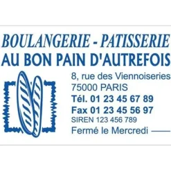 Tampon personnalisé avec 9 lignes de texte - zone d'impression 60 x 40 mm - Trodat Printy 4927