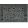 Tapis de sol WELCOME/GOODBYE - 45 x 75 cm - gris