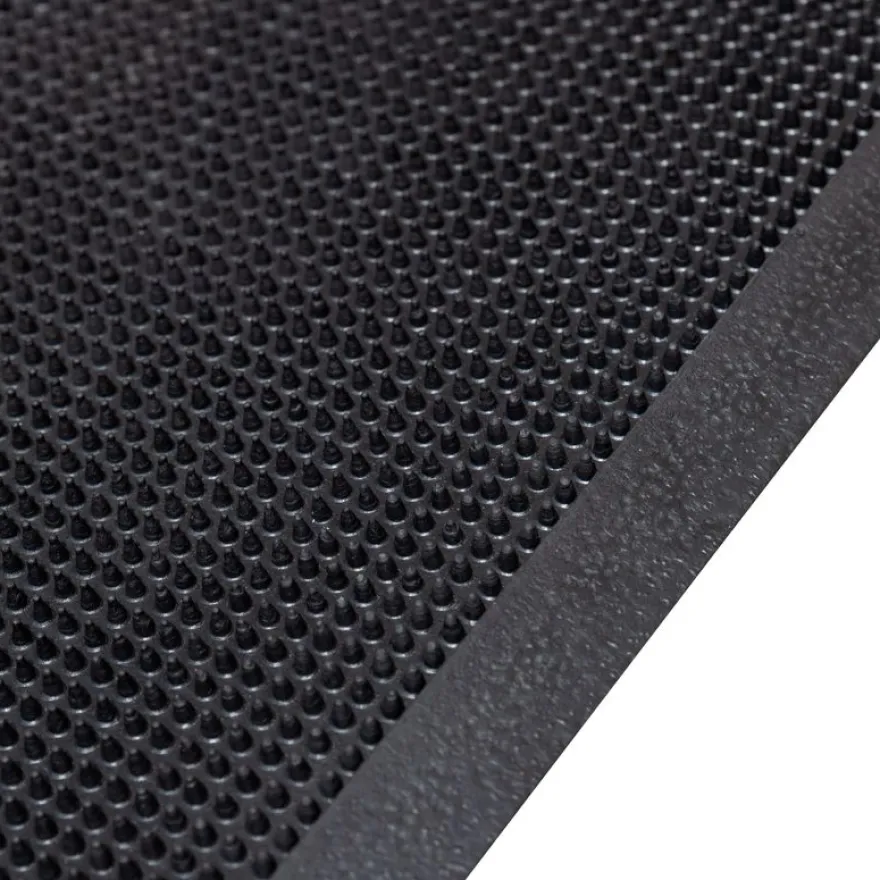 Tapis picots - 80 x 100 cm - noir
