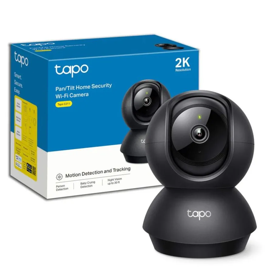 Tapo C211 V2 - Caméra de surveillance intérieur - couleur (Jour et nuit) - 3 MP - sans fil - Wi-Fi