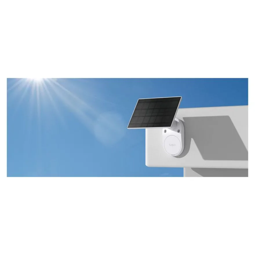 Tapo TC82 KIT V1 - Caméra de surveillance réseau - intérieur, extérieur - résistant aux intempéries - couleur (Jour et nuit) - 3 MP - 2304 x 1296 - 2K - Focale fixe - audio - sans fil - Wi-Fi - 2.4GHz radio - H.264 - avec Panneau solaire Tapo A201