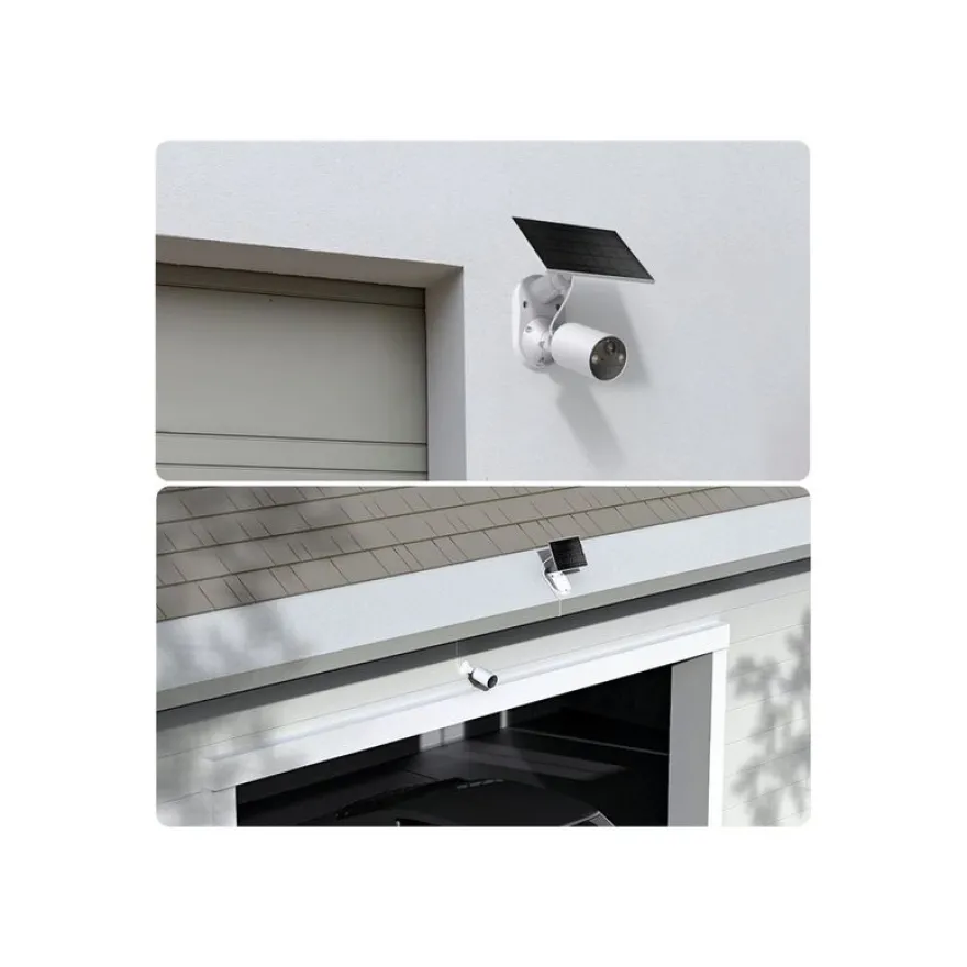 Tapo TC82 KIT V1 - Caméra de surveillance réseau - intérieur, extérieur - résistant aux intempéries - couleur (Jour et nuit) - 3 MP - 2304 x 1296 - 2K - Focale fixe - audio - sans fil - Wi-Fi - 2.4GHz radio - H.264 - avec Panneau solaire Tapo A201