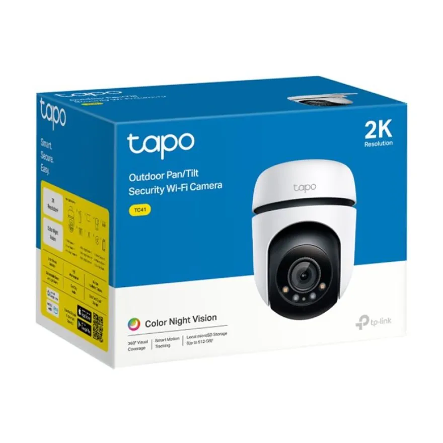 Tapo TC41 V1 - Caméra de surveillance - extérieur - couleur (Jour et nuit) - sans fil - Wi-Fi
