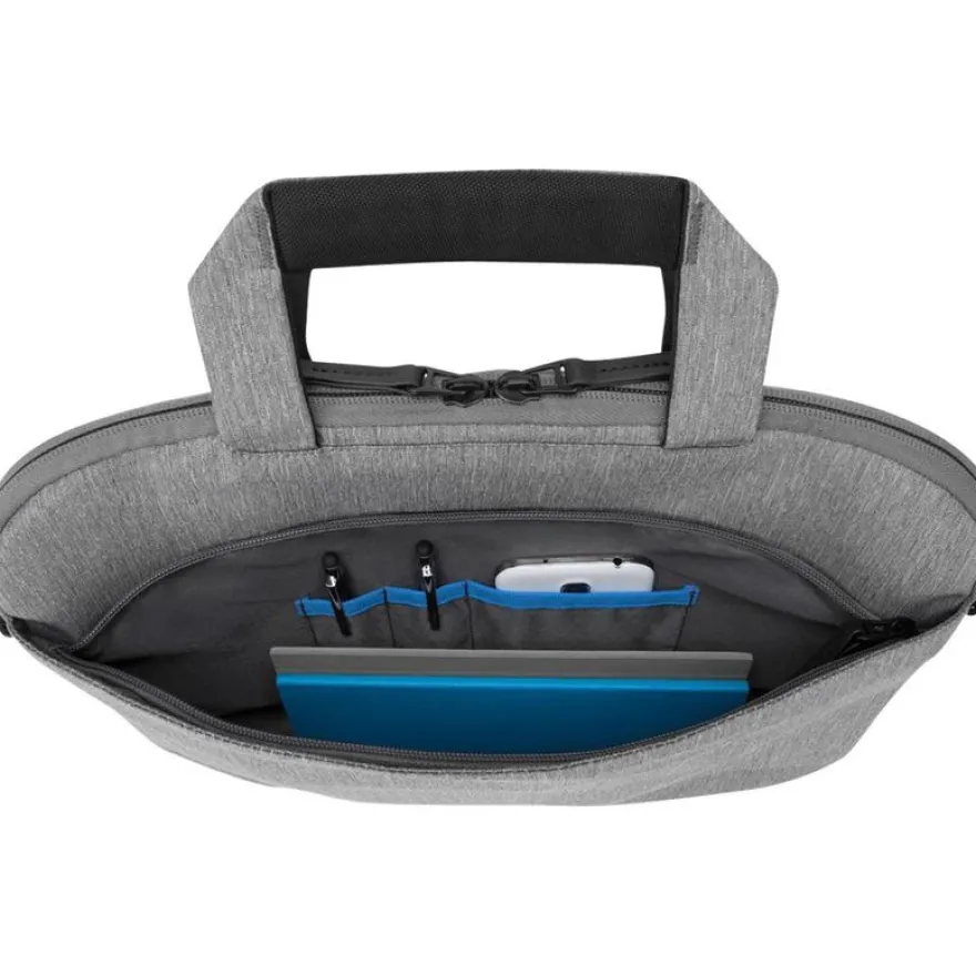 Targus City Lite - Sacoche à bandoulière pour ordinateur portable 15,6" - gris