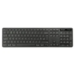 Targus EcoSmart - Clavier - full size - antimicrobienne - sans fil - Bluetooth 5.0, 2.4 GHz - AZERTY - Français - noir