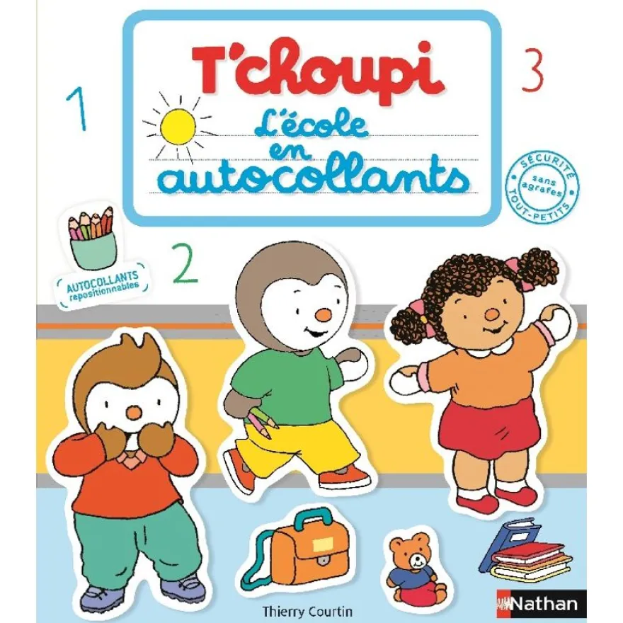 T'Choupi - L'école en autocollants