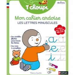 T'choupi - Mon cahier ardoise - Lettres minuscules cursives