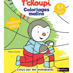 T'choupi coloriages malins - graphisme et nombres magiques - maternelle TPS 2-3 ans