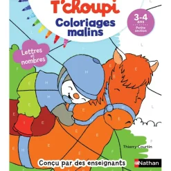 T'choupi coloriages malins - lettres et nombres magiques - maternelle PS 3-4 ans