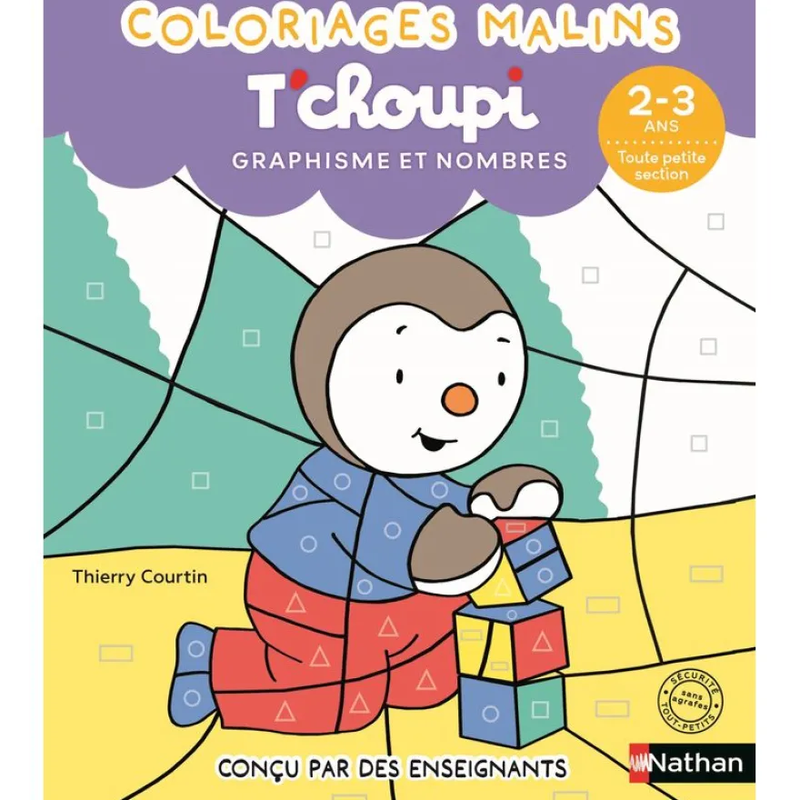 T'choupi lettres et nombres 3-4 ans petite section - coloriages malins