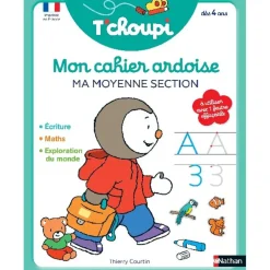 T'choupi Mon cahier ardoise : Ma moyenne section