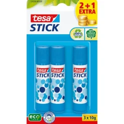 Tesa - Pack de 3 bâtons de colle - 10 gr