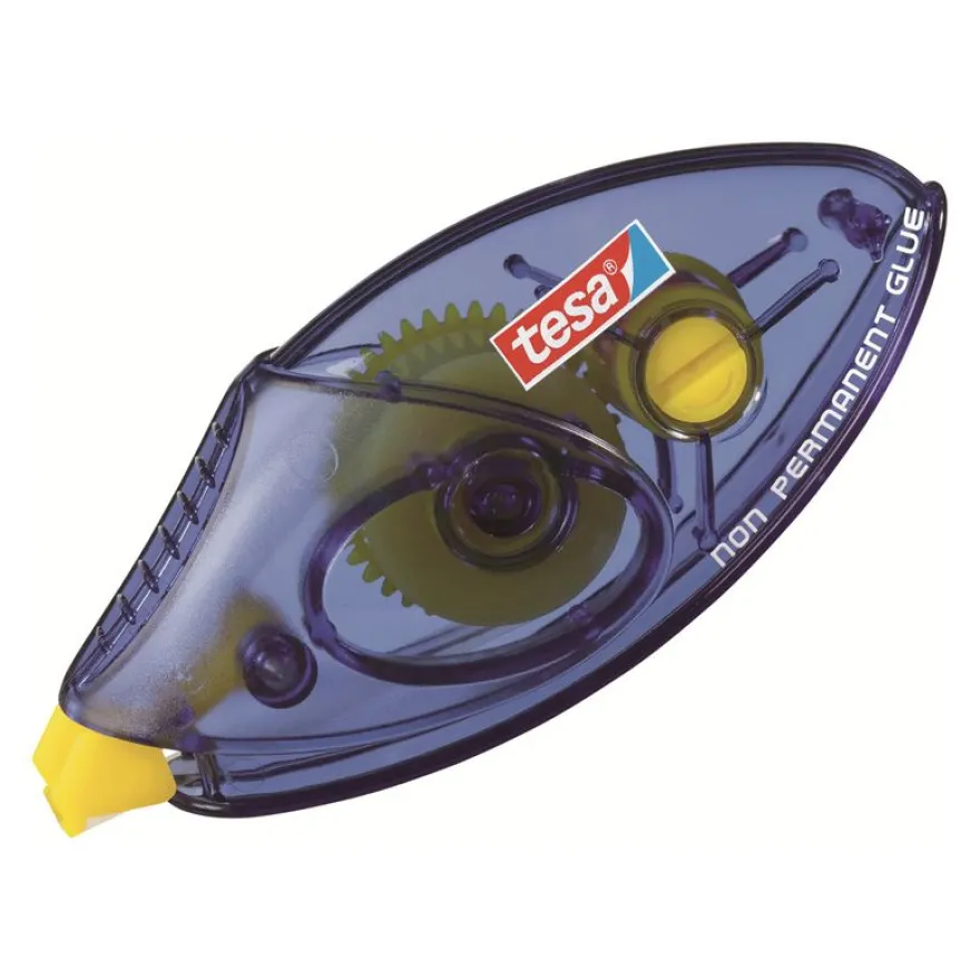 Tesa - Roller de colle - 8.4 mm x 8.5 m - jaune - repositionnable