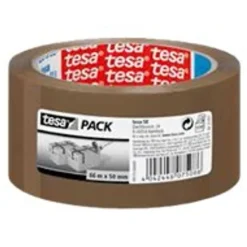 Tesa - Ruban adhésif d'emballage - PP - 66 m x 50 mm - havane