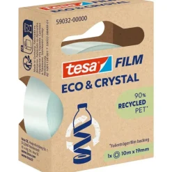 Tesa Film Eco & Crystal - Ruban adhésif - 19 mm x 10 m - transparent