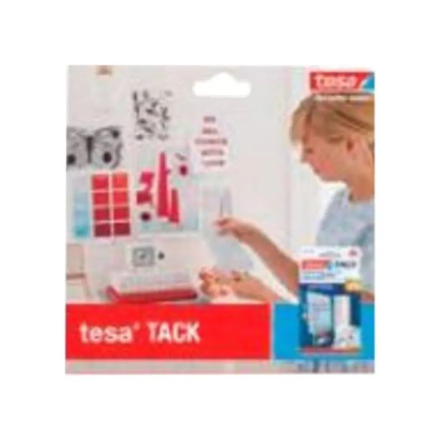 Tesa Tack - 80 pastilles adhésives blanches - double face