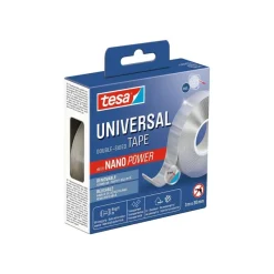 Tesa Universal Mounting - Distributeur avec bande double face - 30 mm x 3 m - transparent