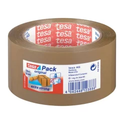 Tesapack Extra Strong - 6 Rubans adhésifs d'emballage - 50 mm x 66 m - havane