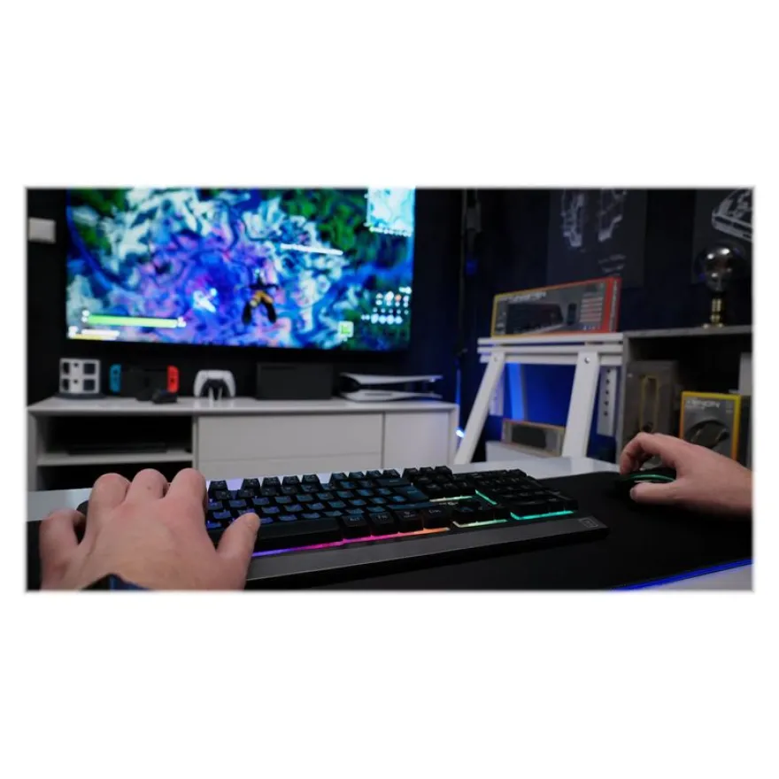 The G-Lab COMBO Tungsten - Ensemble clavier et souris sans fil - Azerty